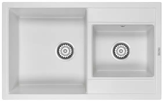 Кухонная мойка Paulmark Tandem белый PM238250-WH