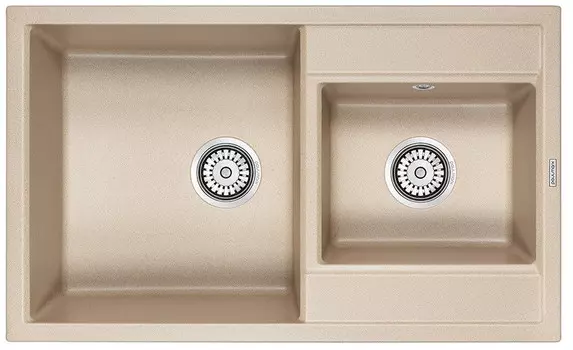 Кухонная мойка Paulmark Tandem песочный PM238250-QU