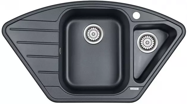 Кухонная мойка Paulmark Wiese черный металлик PM529050-BLM