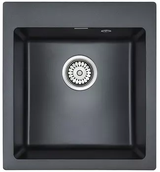 Кухонная мойка Paulmark Zemar черный металлик PM104651-BLM