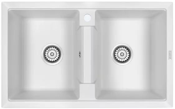 Кухонная мойка Paulmark Tandem белый PM238150-WH