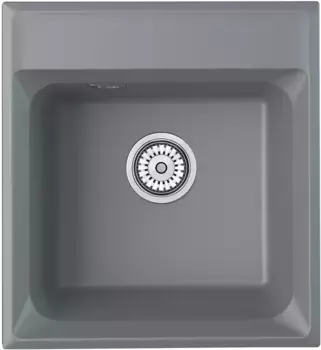 Кухонная мойка Point Мисти PN3011AL 46x50 см, серый