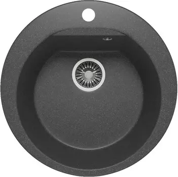 Кухонная мойка Polygran Atol-520 черный 627444