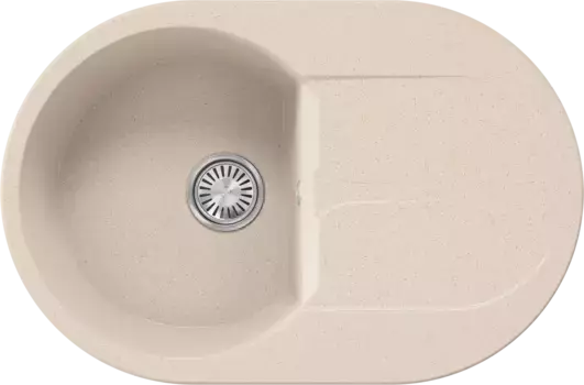 Кухонная мойка Polygran Atol-760 кремовый 854857