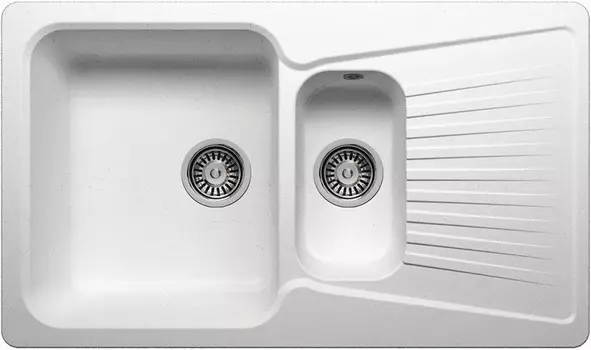 Кухонная мойка Polygran белый F-18 №26