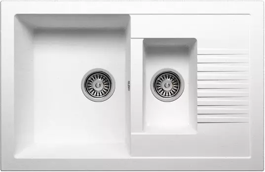Кухонная мойка Polygran белый F-21 №26