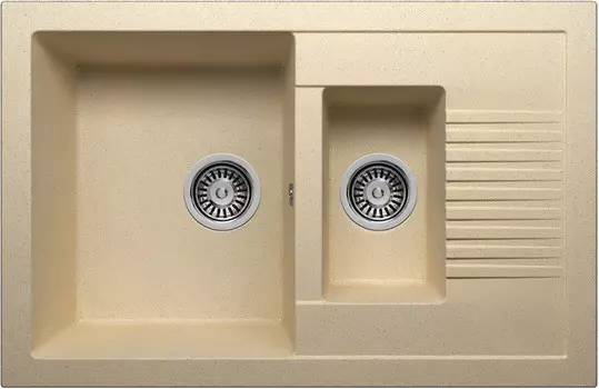 Кухонная мойка Polygran бежевый F-21 №27