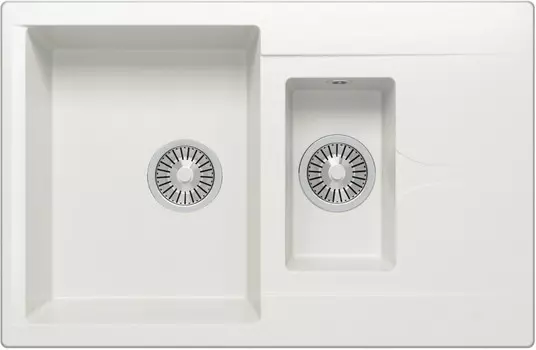 Кухонная мойка Polygran Brig-770 белый хлопок 473400