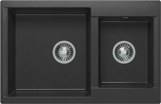 Кухонная мойка Polygran Brig-772 черный 621480
