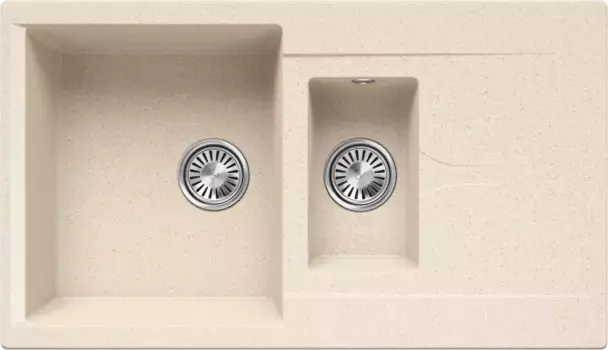 Кухонная мойка Polygran Brig-870 кремовый 854970