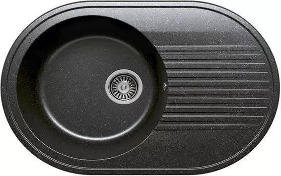 Кухонная мойка Polygran черный F-16 №16