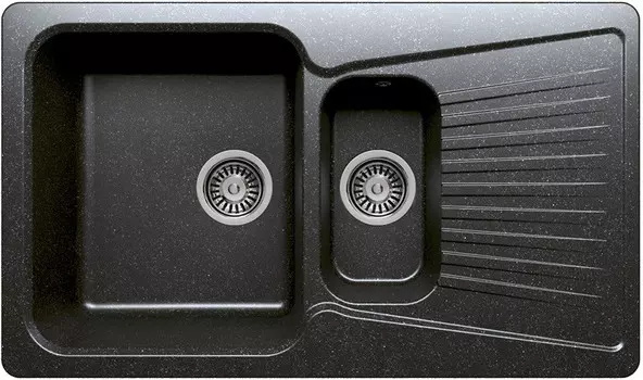 Кухонная мойка Polygran черный F-18 №16