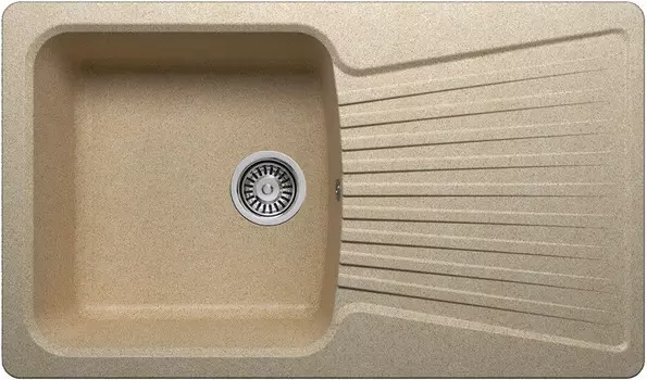 Кухонная мойка Polygran песочный F-12 №302