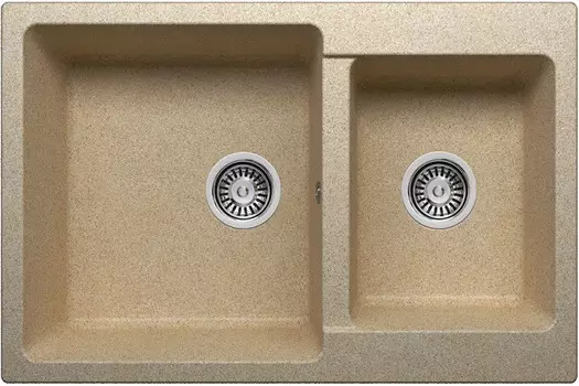 Кухонная мойка Polygran песочный F-15 №302