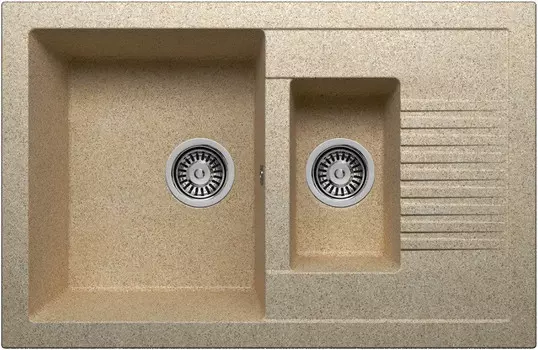 Кухонная мойка Polygran песочный F-21 №302