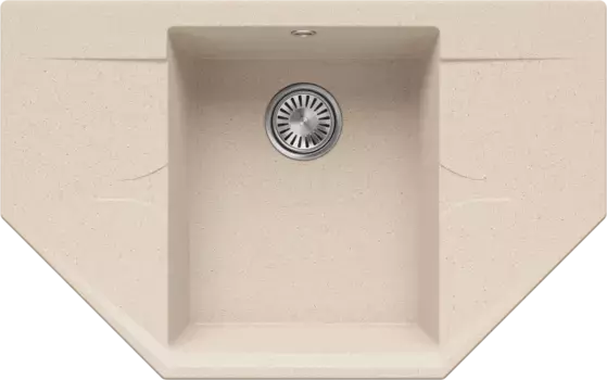 Кухонная мойка Polygran Riff-800 кремовый 855137