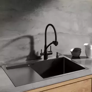 Кухонная мойка РМС вороненая сталь MRK-7851BL-R