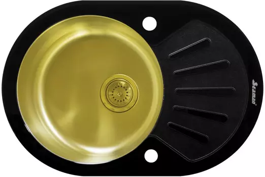 Кухонная мойка Seaman Eco Glass SMG-730B-Gold.B