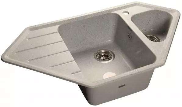 Кухонная мойка серый GranFest Corner GF-C950E