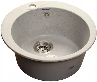 Кухонная мойка серый GranFest Rondo GF-R480