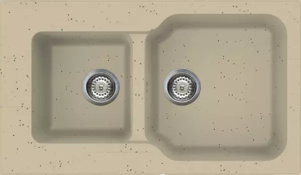 Кухонная мойка шампань Tetogranit Omoikiri Maru 86-2-CH