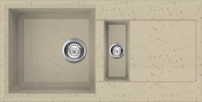Кухонная мойка шампань Tetogranit Omoikiri Sakaime 86-2-CH