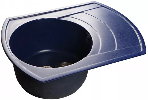 Кухонная мойка синий GranFest Rondo GF-R650L