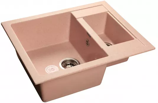 Кухонная мойка светло-розовый GranFest Quadro GF-Q610K