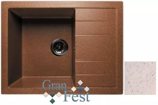 Кухонная мойка светло-розовый GranFest Quadro GF-Q650L