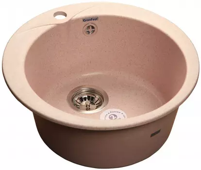 Кухонная мойка светло-розовый GranFest Rondo GF-R480