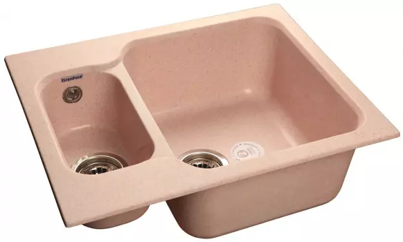 Кухонная мойка светло-розовый GranFest Standart GF-S615K