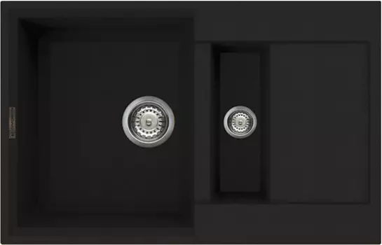 Кухонная мойка темный шоколад Tetogranit Omoikiri Sakaime 78-2-DC