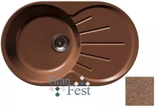 Кухонная мойка терракот GranFest Rondo GF-R750L