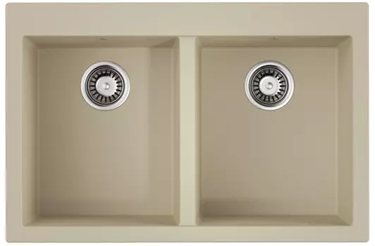 Кухонная мойка Tetogranit Omoikiri Bosen 80-2-BE ваниль 4993837