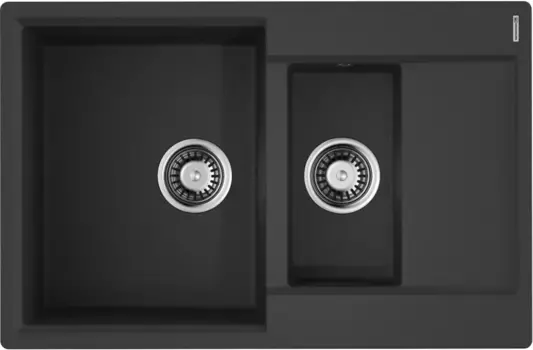 Кухонная мойка Tetogranit Omoikiri Daisen 78-2T-BL черный 4993535