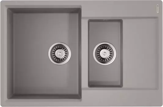 Кухонная мойка Tetogranit Omoikiri Daisen 78-2T-GR ленинградский серый 4993585