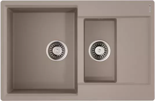 Кухонная мойка Tetogranit Omoikiri Daisen 78-2T-SA бежевый 4993536