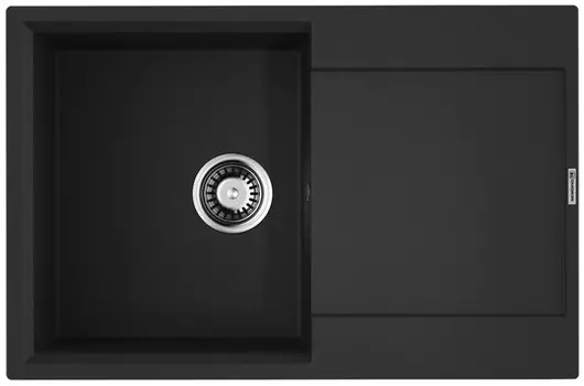 Кухонная мойка Tetogranit Omoikiri Daisen 78T-BL черный 4993527