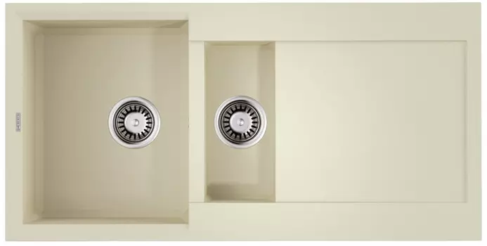 Кухонная мойка Tetogranit Omoikiri Sakaime 100-2-BE ваниль 4993893