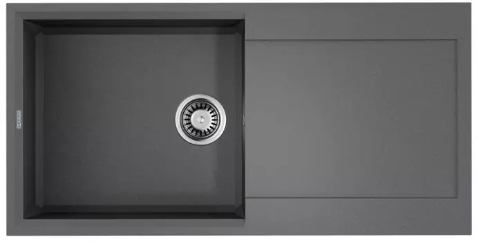 Кухонная мойка Tetogranit Omoikiri Sakaime 100-GR ленинградский серый 4993561