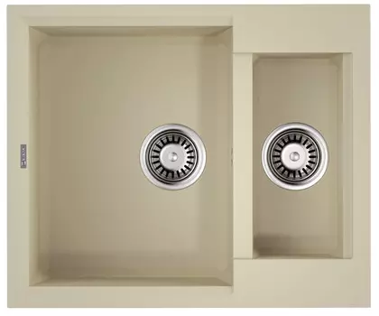Кухонная мойка Tetogranit Omoikiri Sakaime 60-2-BE ваниль 4993909