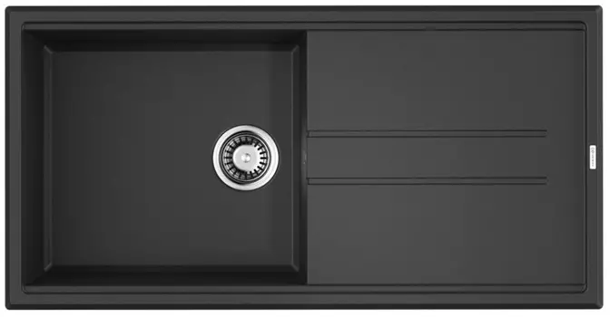 Кухонная мойка Tetogranit Omoikiri Tedori 100-BL черный 4993916