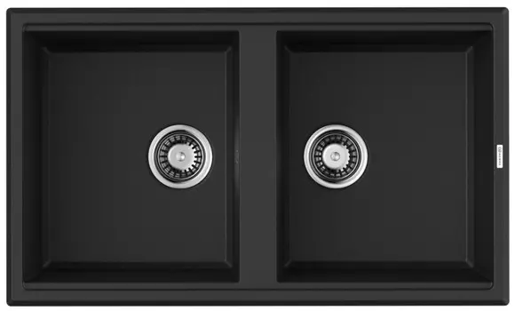 Кухонная мойка Tetogranit Omoikiri Tedori 86-2-BL черный 4993924