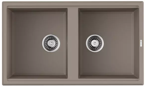 Кухонная мойка Tetogranit Omoikiri Tedori 86-2-SA бежевый 4993926
