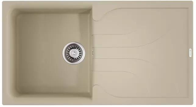 Кухонная мойка Tetogranit Omoikiri Yasugata 100-BE ваниль 4993845