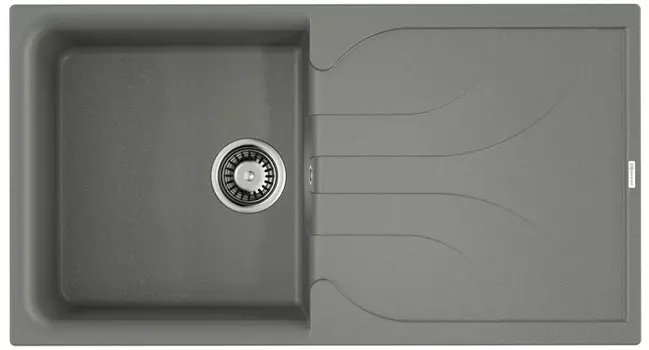 Кухонная мойка Tetogranit Omoikiri Yasugata 100-GR ленинградский серый 4993568