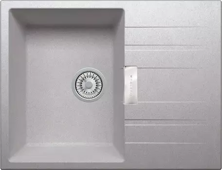 Кухонная мойка Tolero серый металлик TL-650 №001