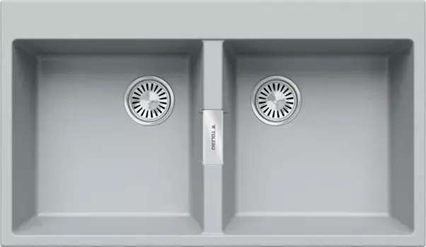 Кухонная мойка Tolero TL-862 платина 856356