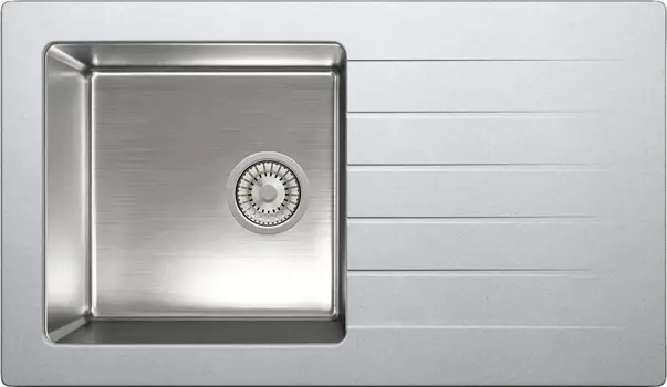Кухонная мойка Tolero Twist нержавеющая сталь/серый металлик TTS-860
