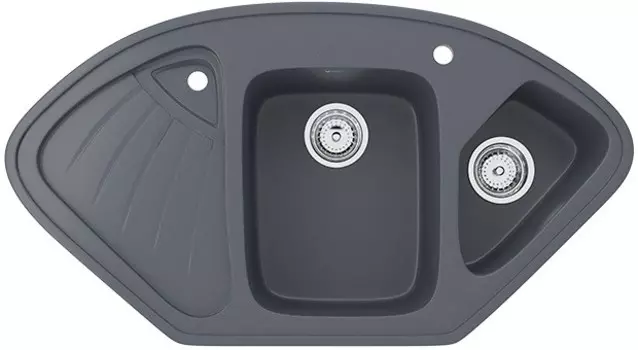 Кухонная мойка Ulgran антрацит U-501-343